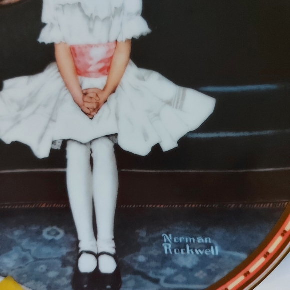 Norman Rockwell "Sitting Pretty" Plate with Certificate of Authenticity - Picture 2 of 7